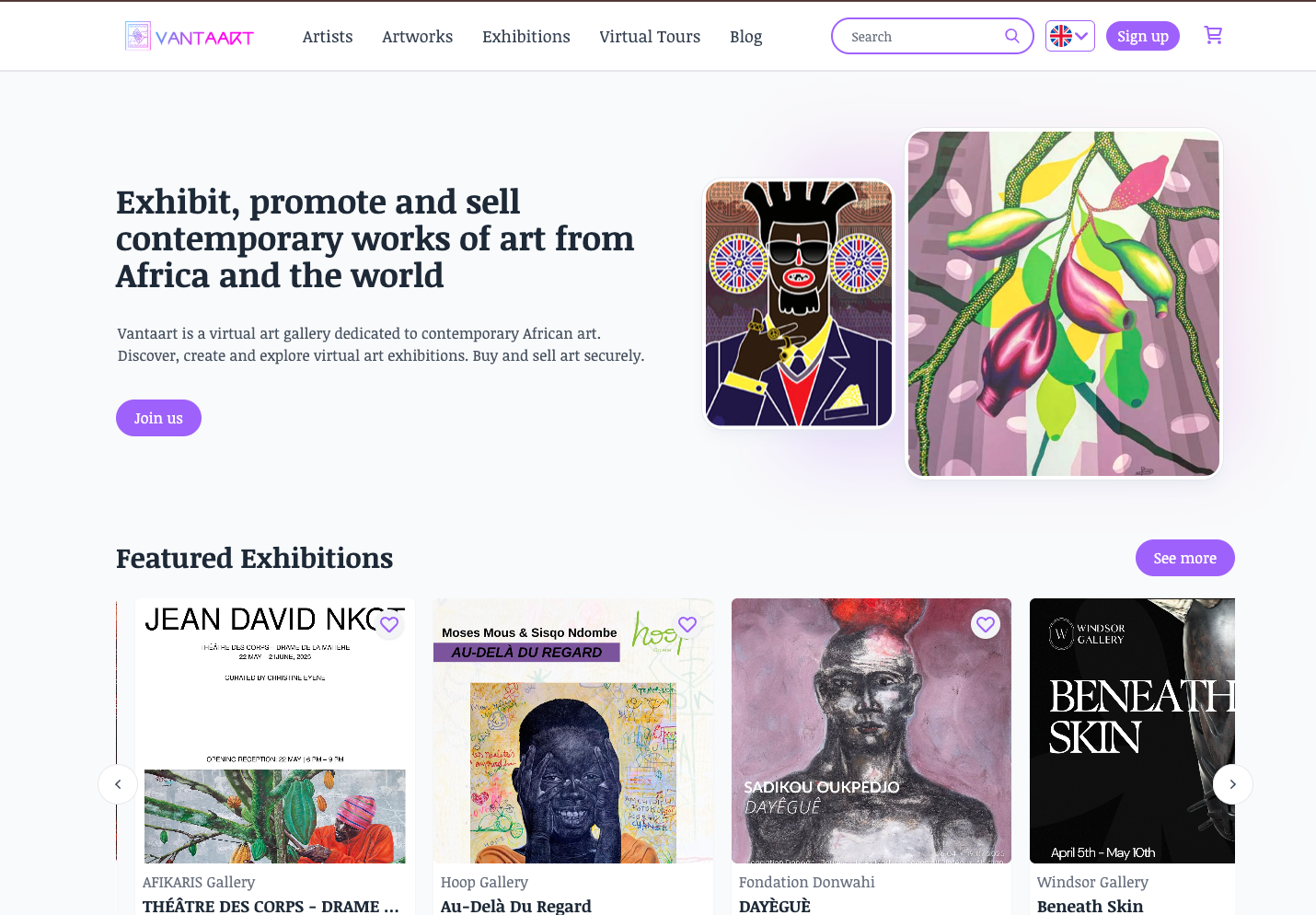 Vantaart Virtual Art Gallery 